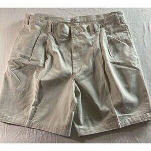 Fieldgear Shorts Mens 42 Regular Pleated Khaki Cotton Twill Brand NWT